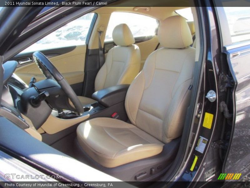 Black Plum Pearl / Camel 2011 Hyundai Sonata Limited