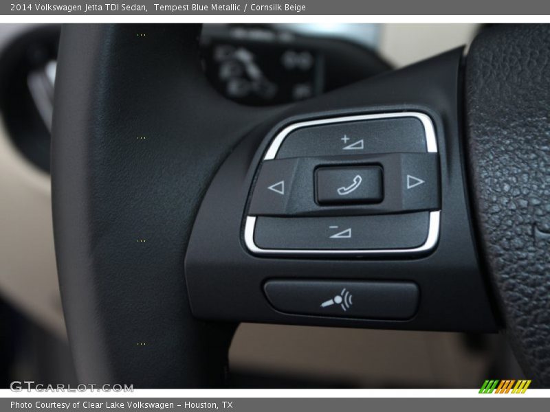 Tempest Blue Metallic / Cornsilk Beige 2014 Volkswagen Jetta TDI Sedan