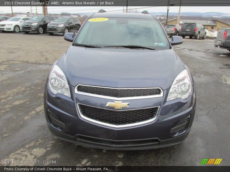 Atlantis Blue Metallic / Jet Black 2013 Chevrolet Equinox LT AWD