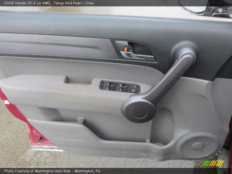 Tango Red Pearl / Gray 2008 Honda CR-V LX 4WD