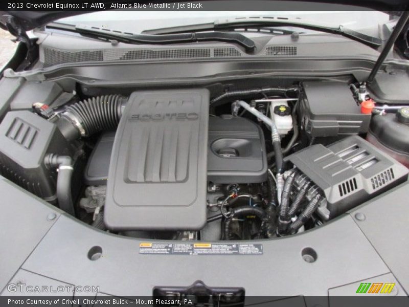 Atlantis Blue Metallic / Jet Black 2013 Chevrolet Equinox LT AWD