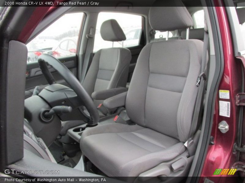 Tango Red Pearl / Gray 2008 Honda CR-V LX 4WD