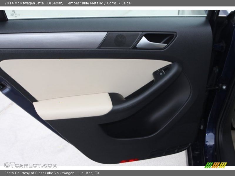 Tempest Blue Metallic / Cornsilk Beige 2014 Volkswagen Jetta TDI Sedan