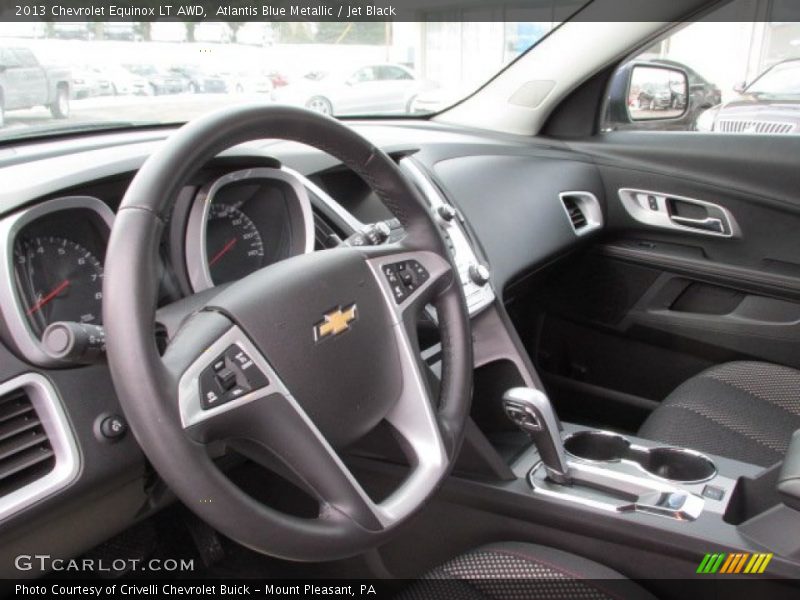 Atlantis Blue Metallic / Jet Black 2013 Chevrolet Equinox LT AWD