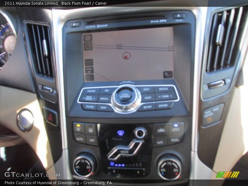 Black Plum Pearl / Camel 2011 Hyundai Sonata Limited