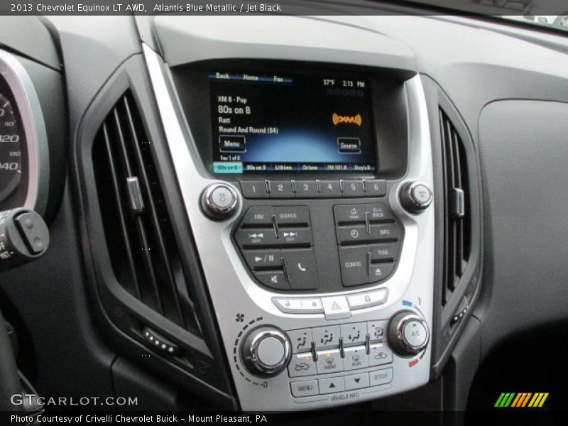Atlantis Blue Metallic / Jet Black 2013 Chevrolet Equinox LT AWD