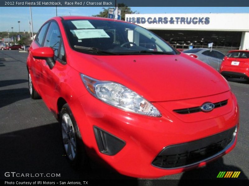 Race Red / Charcoal Black 2012 Ford Fiesta SE Hatchback