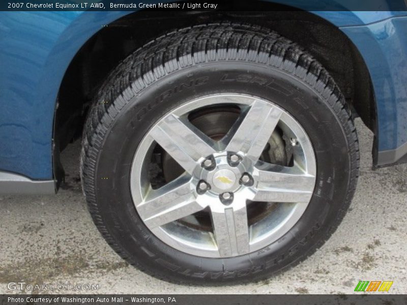 Bermuda Green Metallic / Light Gray 2007 Chevrolet Equinox LT AWD