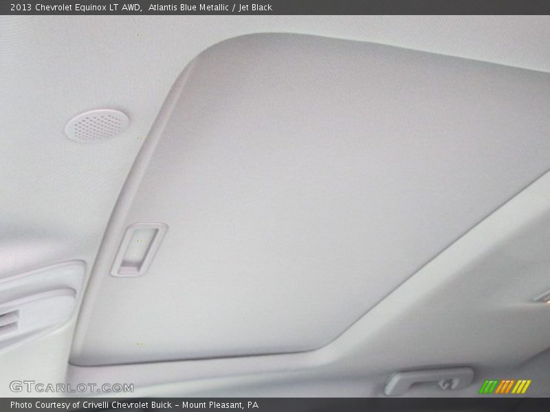 Atlantis Blue Metallic / Jet Black 2013 Chevrolet Equinox LT AWD