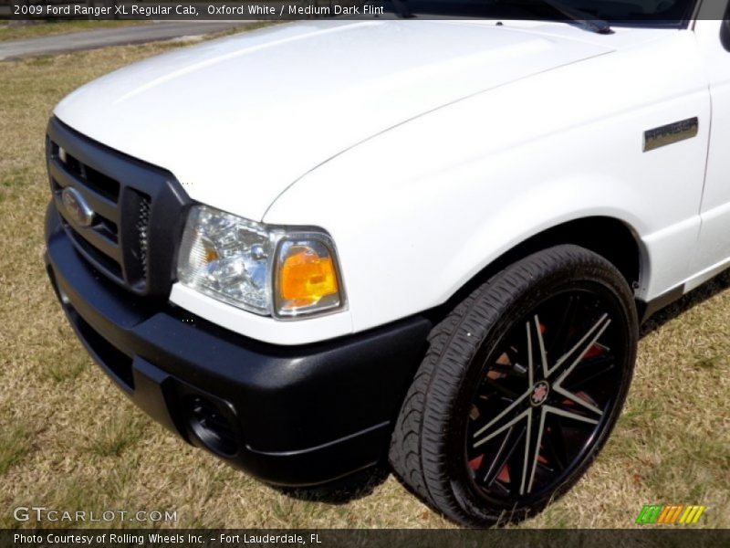 Oxford White / Medium Dark Flint 2009 Ford Ranger XL Regular Cab