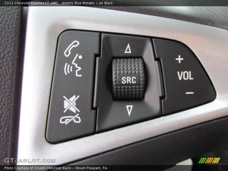Atlantis Blue Metallic / Jet Black 2013 Chevrolet Equinox LT AWD