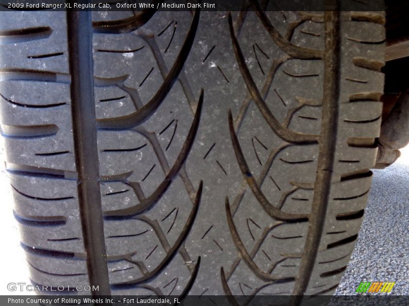 Oxford White / Medium Dark Flint 2009 Ford Ranger XL Regular Cab