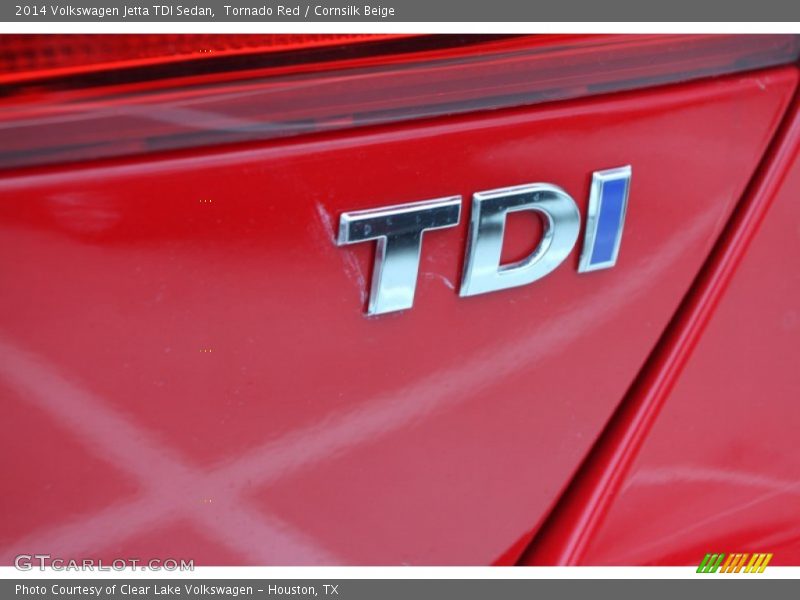 Tornado Red / Cornsilk Beige 2014 Volkswagen Jetta TDI Sedan