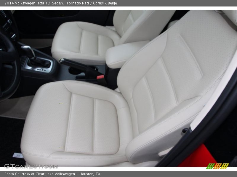 Tornado Red / Cornsilk Beige 2014 Volkswagen Jetta TDI Sedan