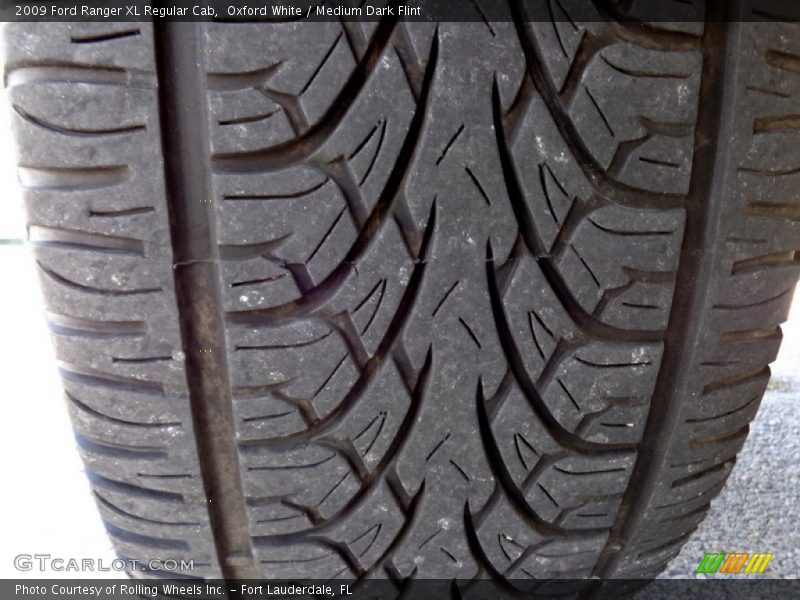 Oxford White / Medium Dark Flint 2009 Ford Ranger XL Regular Cab