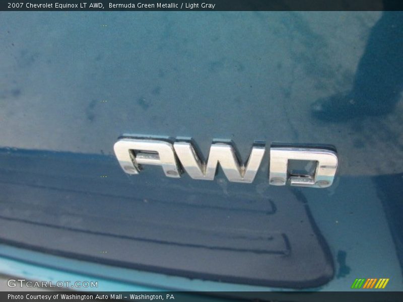 Bermuda Green Metallic / Light Gray 2007 Chevrolet Equinox LT AWD