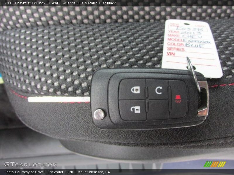 Atlantis Blue Metallic / Jet Black 2013 Chevrolet Equinox LT AWD