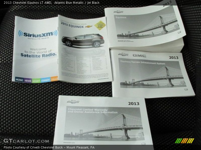 Atlantis Blue Metallic / Jet Black 2013 Chevrolet Equinox LT AWD