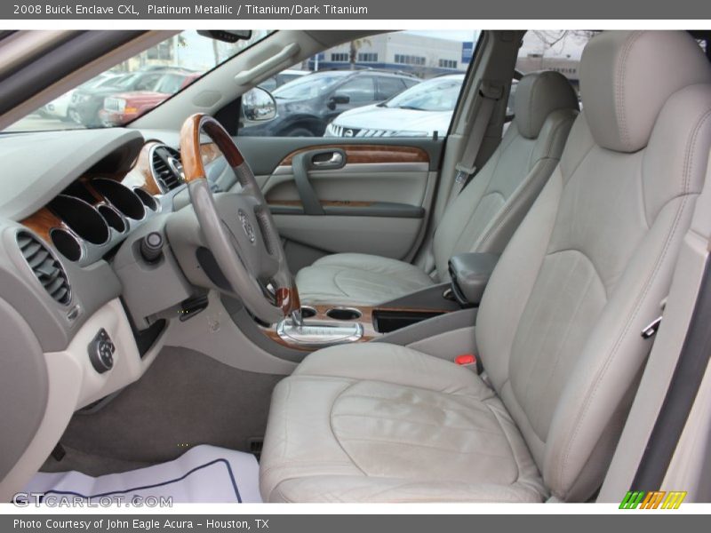 Platinum Metallic / Titanium/Dark Titanium 2008 Buick Enclave CXL