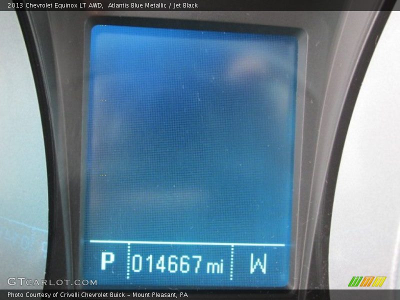 Atlantis Blue Metallic / Jet Black 2013 Chevrolet Equinox LT AWD