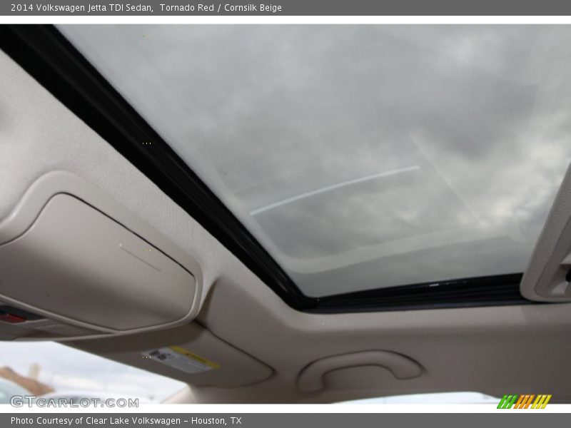 Tornado Red / Cornsilk Beige 2014 Volkswagen Jetta TDI Sedan
