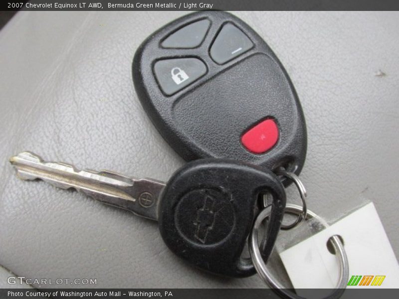 Bermuda Green Metallic / Light Gray 2007 Chevrolet Equinox LT AWD