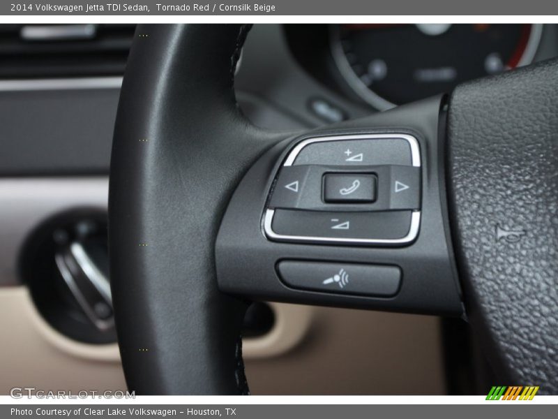 Tornado Red / Cornsilk Beige 2014 Volkswagen Jetta TDI Sedan