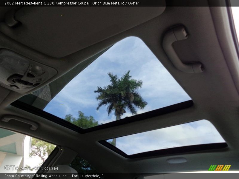 Sunroof of 2002 C 230 Kompressor Coupe