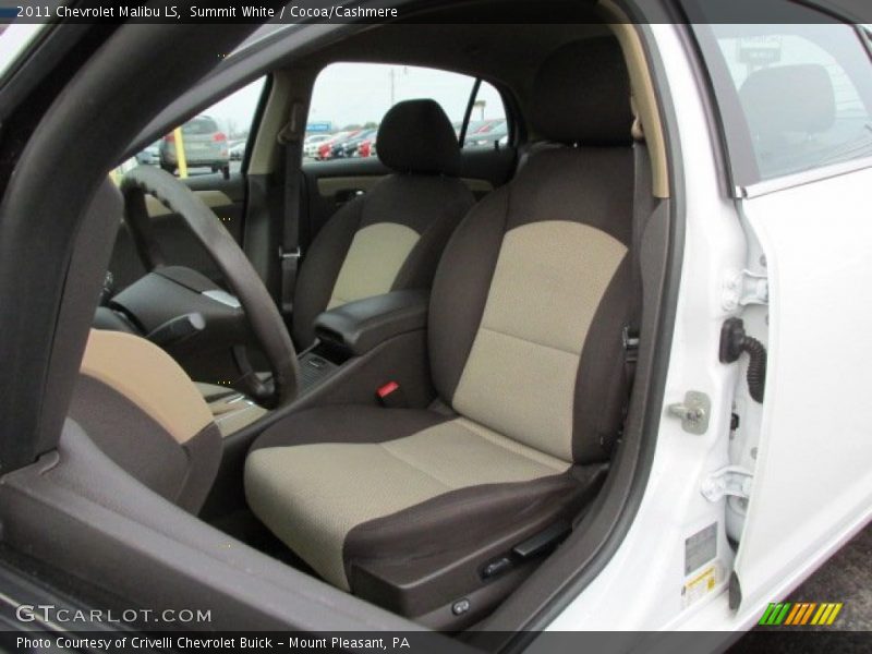Summit White / Cocoa/Cashmere 2011 Chevrolet Malibu LS