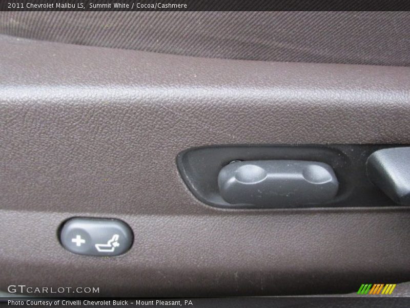 Summit White / Cocoa/Cashmere 2011 Chevrolet Malibu LS