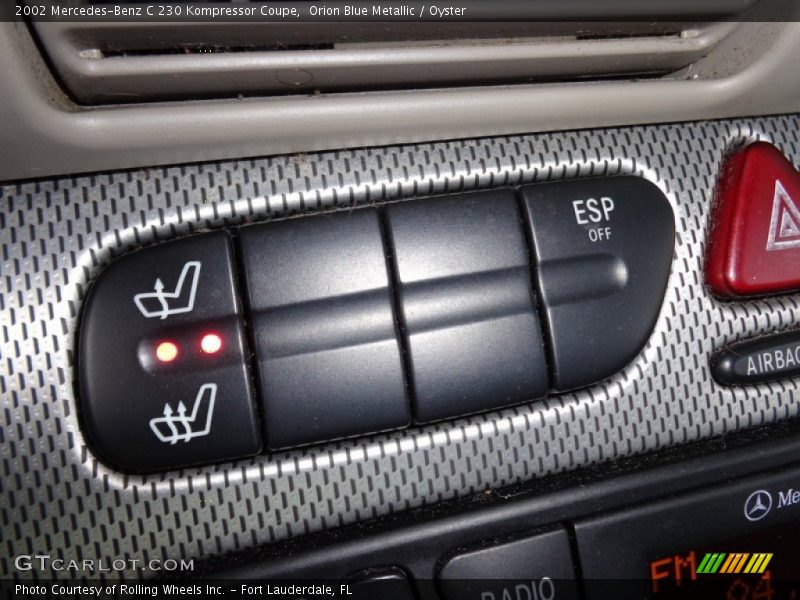 Controls of 2002 C 230 Kompressor Coupe