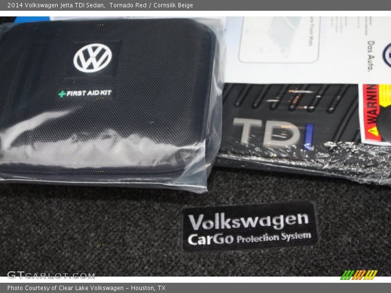 Tornado Red / Cornsilk Beige 2014 Volkswagen Jetta TDI Sedan