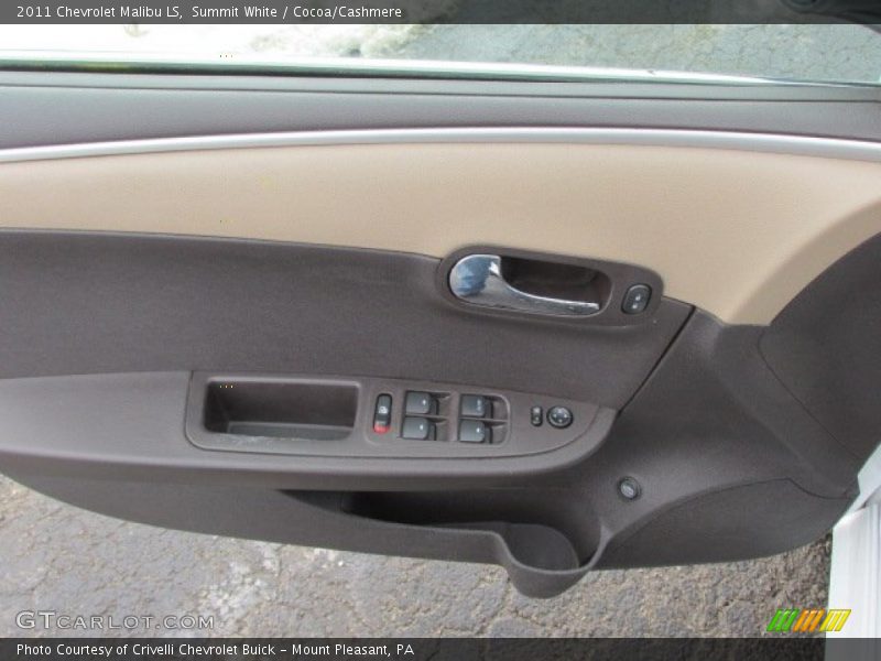 Summit White / Cocoa/Cashmere 2011 Chevrolet Malibu LS