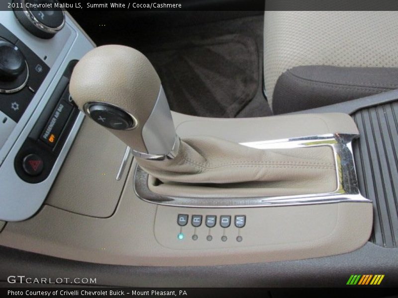 Summit White / Cocoa/Cashmere 2011 Chevrolet Malibu LS