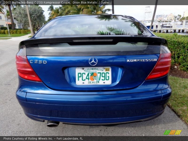 Orion Blue Metallic / Oyster 2002 Mercedes-Benz C 230 Kompressor Coupe