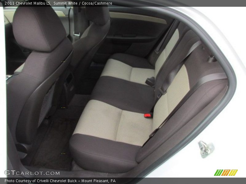 Summit White / Cocoa/Cashmere 2011 Chevrolet Malibu LS