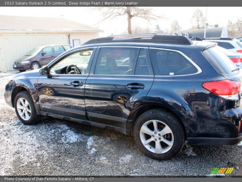 Deep Indigo Pearl / Warm Ivory Leather 2013 Subaru Outback 2.5i Limited