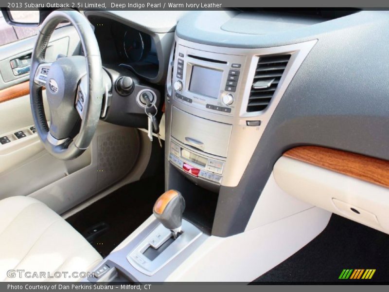 Deep Indigo Pearl / Warm Ivory Leather 2013 Subaru Outback 2.5i Limited