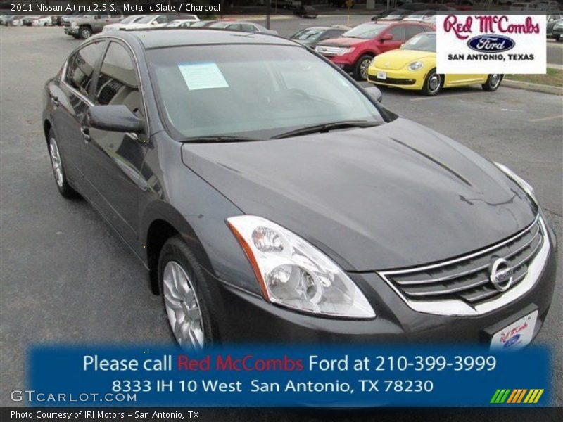 Metallic Slate / Charcoal 2011 Nissan Altima 2.5 S