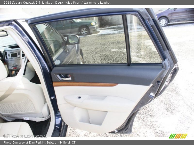 Deep Indigo Pearl / Warm Ivory Leather 2013 Subaru Outback 2.5i Limited