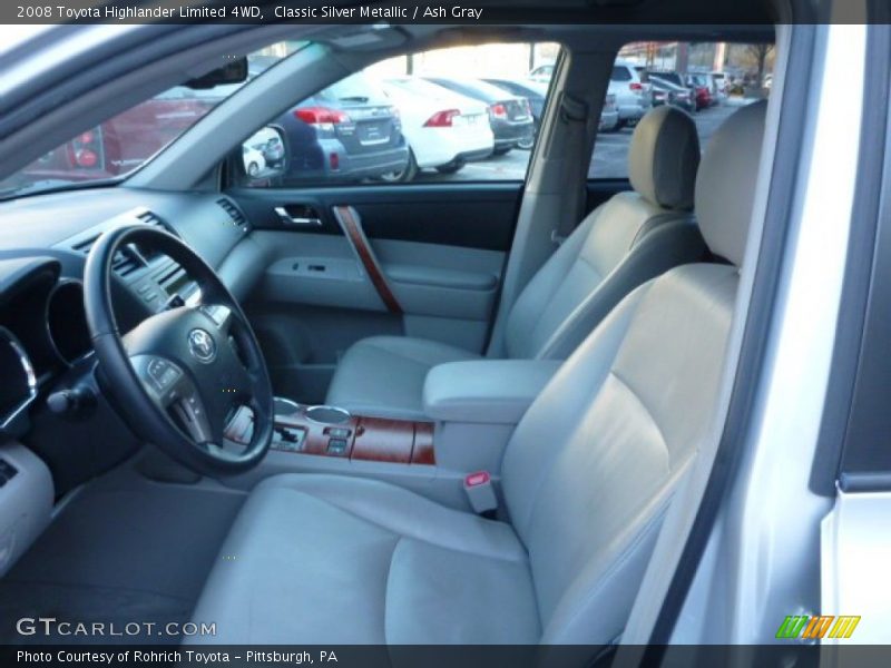 Classic Silver Metallic / Ash Gray 2008 Toyota Highlander Limited 4WD