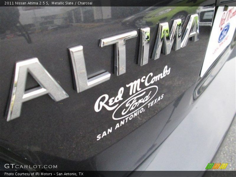 Metallic Slate / Charcoal 2011 Nissan Altima 2.5 S