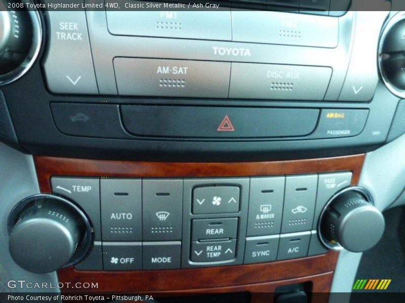 Classic Silver Metallic / Ash Gray 2008 Toyota Highlander Limited 4WD