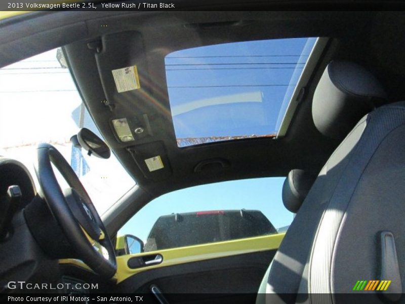 Yellow Rush / Titan Black 2013 Volkswagen Beetle 2.5L