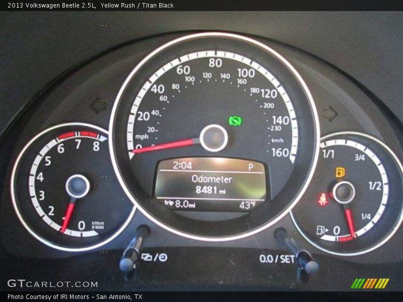 Yellow Rush / Titan Black 2013 Volkswagen Beetle 2.5L