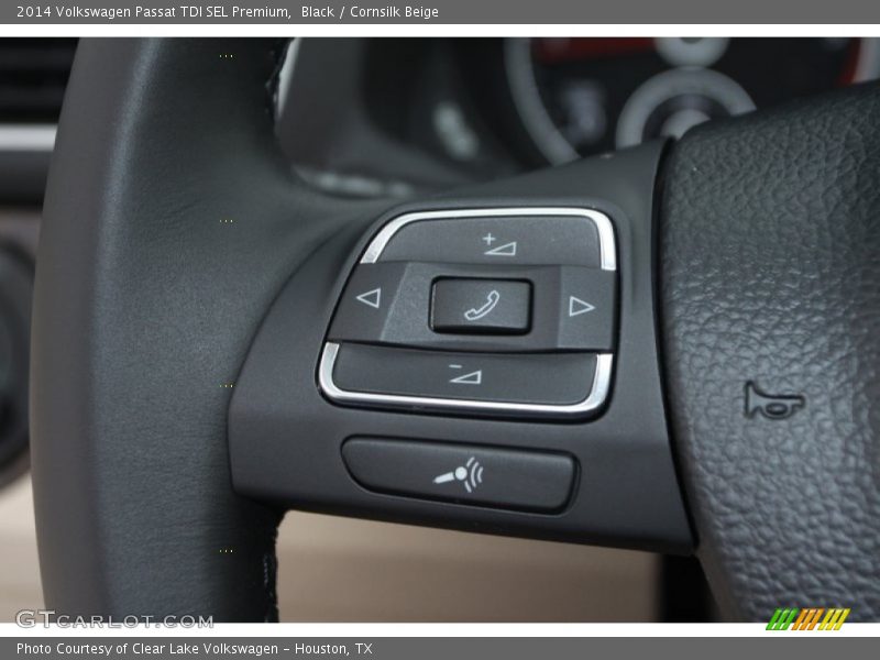 Black / Cornsilk Beige 2014 Volkswagen Passat TDI SEL Premium