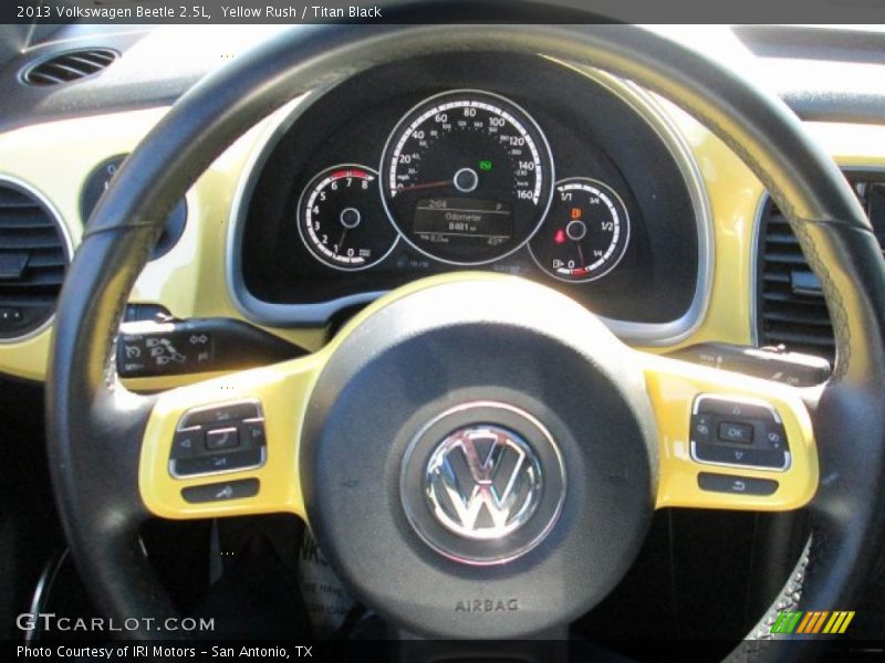 Yellow Rush / Titan Black 2013 Volkswagen Beetle 2.5L