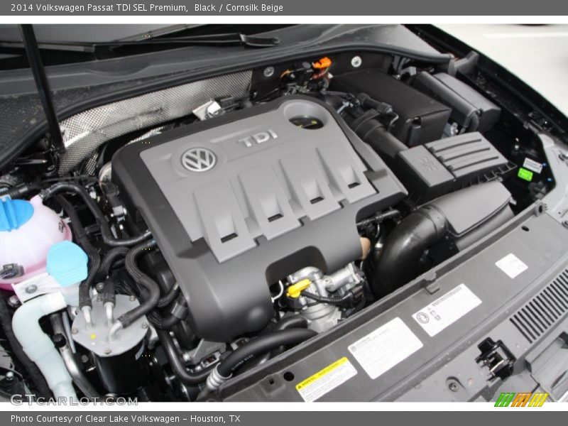 Black / Cornsilk Beige 2014 Volkswagen Passat TDI SEL Premium
