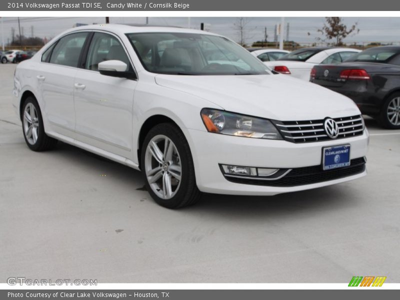 Candy White / Cornsilk Beige 2014 Volkswagen Passat TDI SE
