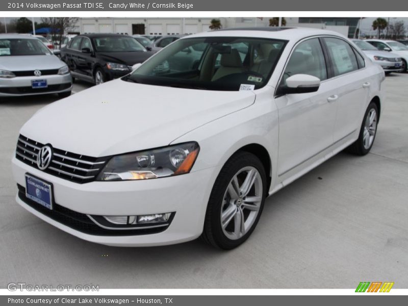 Candy White / Cornsilk Beige 2014 Volkswagen Passat TDI SE
